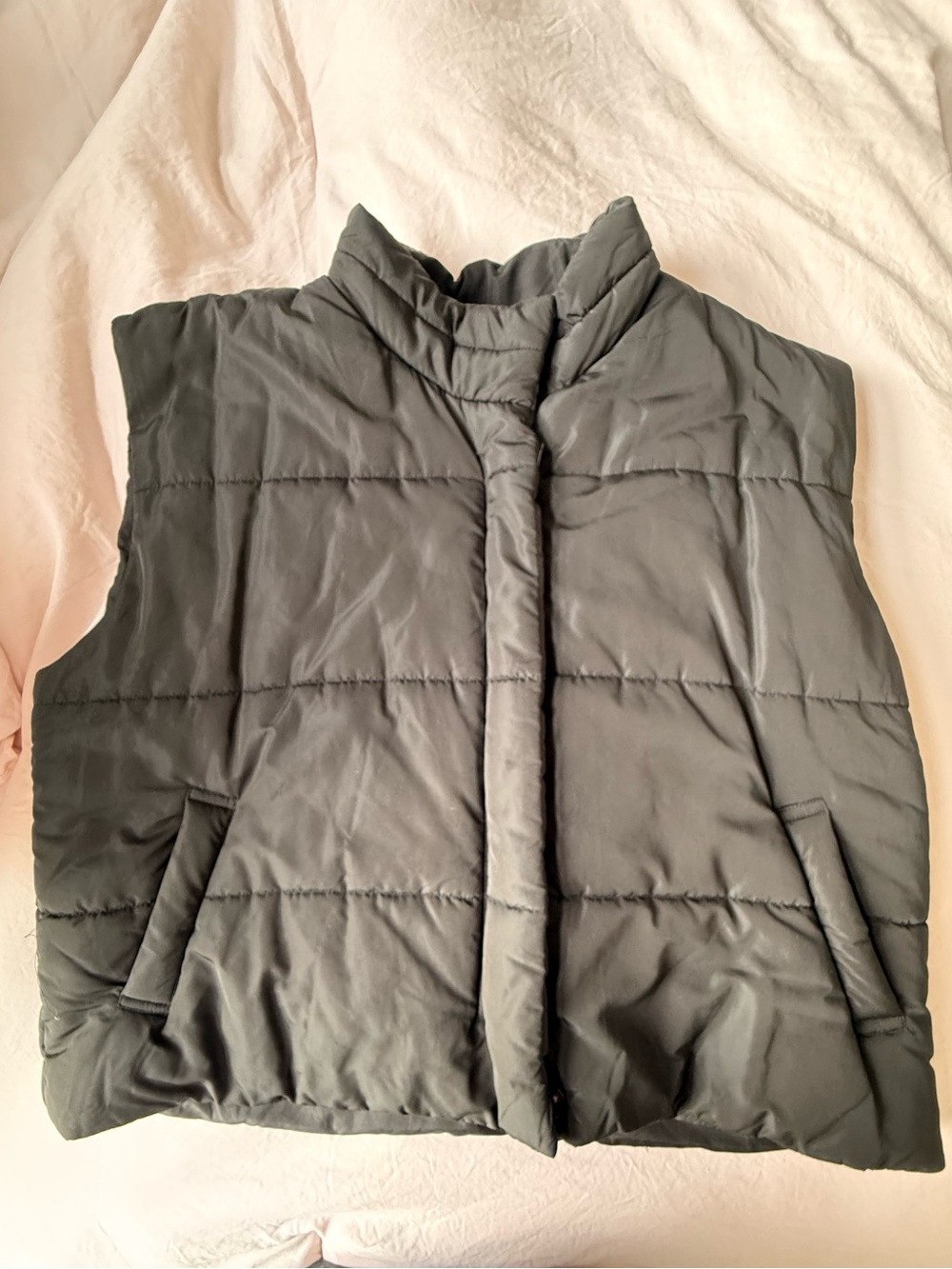 Wishlist Black Sleeveless Puffer Vest